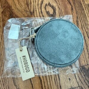 Hobo Gray Round Coin Purse